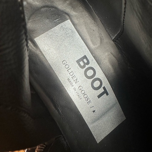 GOLDEN GOOSE YOUNG LEATHER WESTERN ANKLE BOOTS - Picture 8 of 15